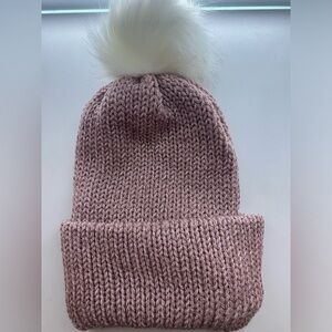 Homemade hand knitted hat